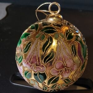 Beautiful Cloisonne Victorian Enamel Ball